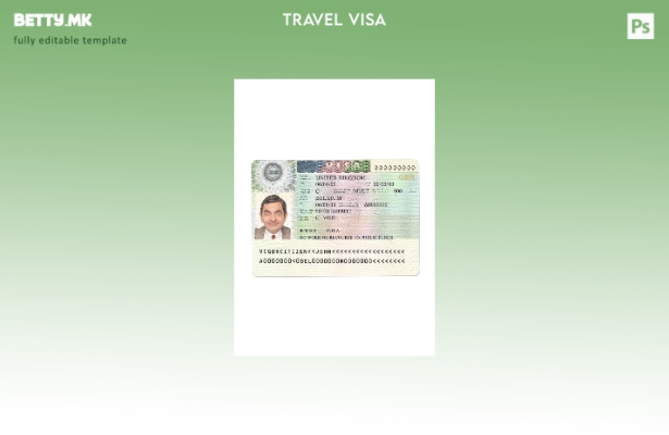 Модерен стил шаблон за верзија на виза за Обединетото Кралство